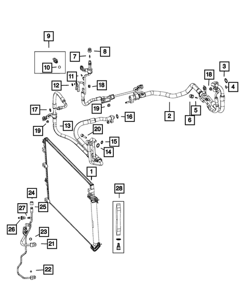 Air Conditioner and Heater Plumbing for 2018 Jeep Cherokee #3