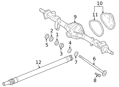 Axle Housing for 2023 GMC Sierra 2500 HD #1