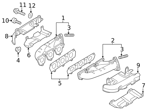 Exhaust Manifold for 2016 Porsche Panamera #1