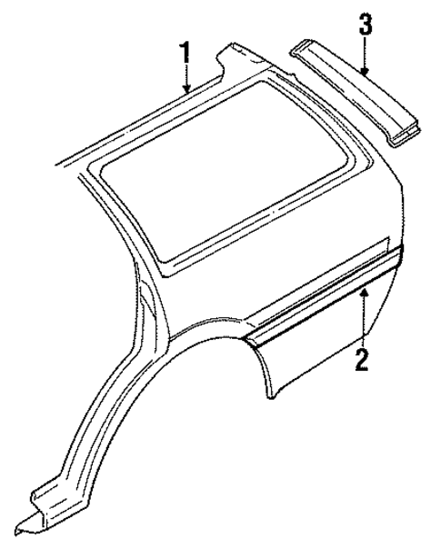 Outer Components for 1994 Subaru Loyale #0
