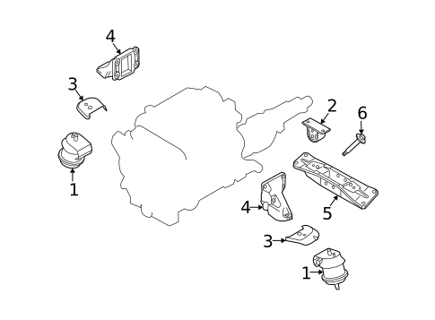 Engine & Trans Mounting for 2006 INFINITI FX35 #1