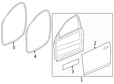 Door & Components for 2016 Chevrolet Cruze #2