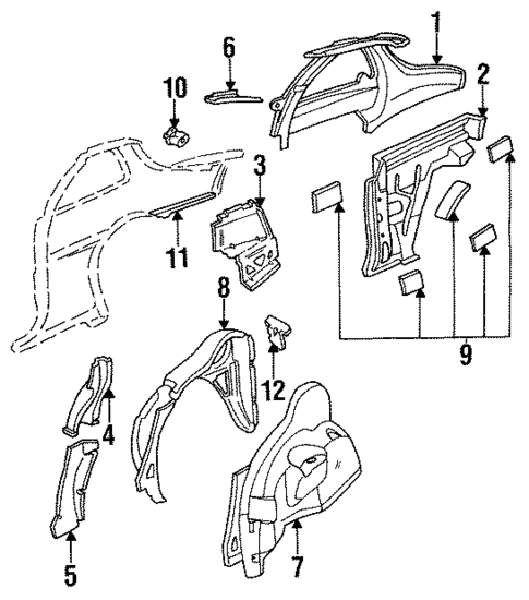 Inner Structure for 1992 Buick Skylark #0