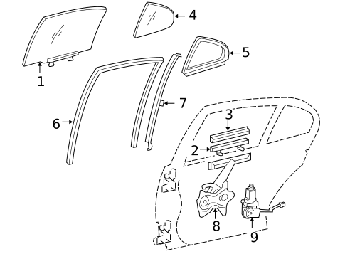 Rear Door for 2011 Lexus GS450h #0