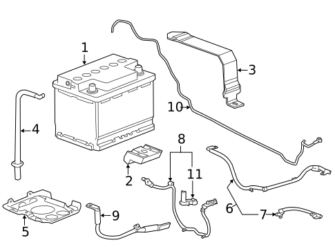 Battery & Related Components for 2014 Cadillac ELR #0