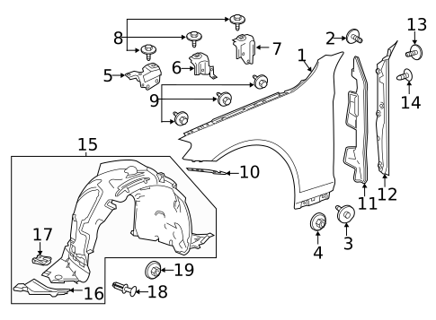 Fender & Components for 2016 Mercedes-Benz S63 AMG #0