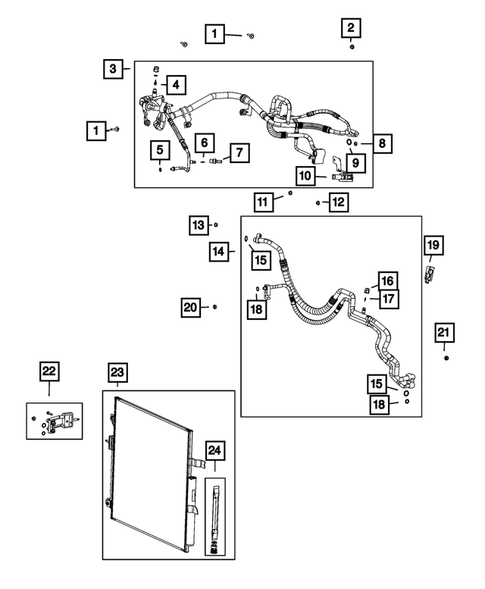 Air Conditioner and Heater Plumbing for 2022 Jeep Grand Wagoneer #0