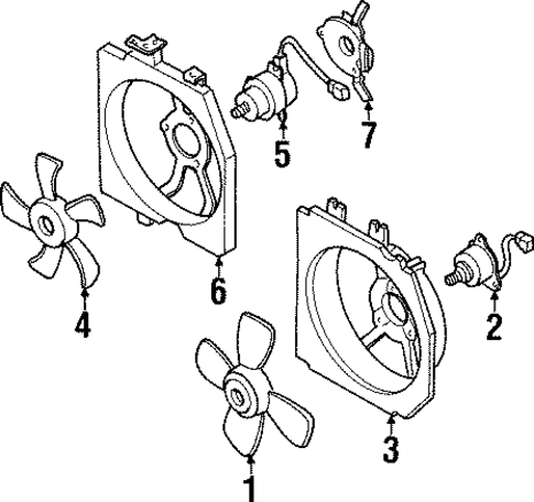 Condenser, Compressor & Lines for 1996 Mazda Protege #2