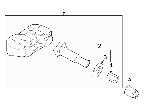 Tire Pressure Monitor Components for 2025 Genesis G80 #0