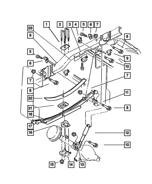 Rear Suspension for 2002 Dodge Ram 2500 #1