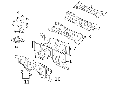 Cowl for 2009 Mitsubishi Raider #1