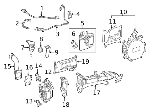 Emission Components for 2016 Mercedes-Benz GLA250 #1