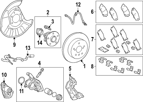 Rear Brakes for 2025 Lexus TX500h #0