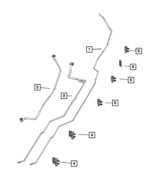 Fuel Lines and Tubes for 2024 Ram 3500 #1