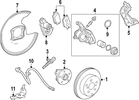 Rear Brakes for 2025 Lexus RX350h #0