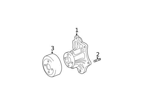 Water Pump for 2002 Toyota Highlander #0