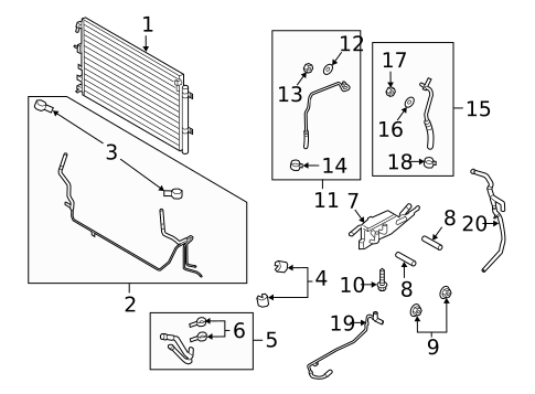 Radiators, Coolers & Related Components for 2020 Lincoln Nautilus #1