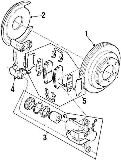 Brake Components for 2000 Isuzu Trooper #0