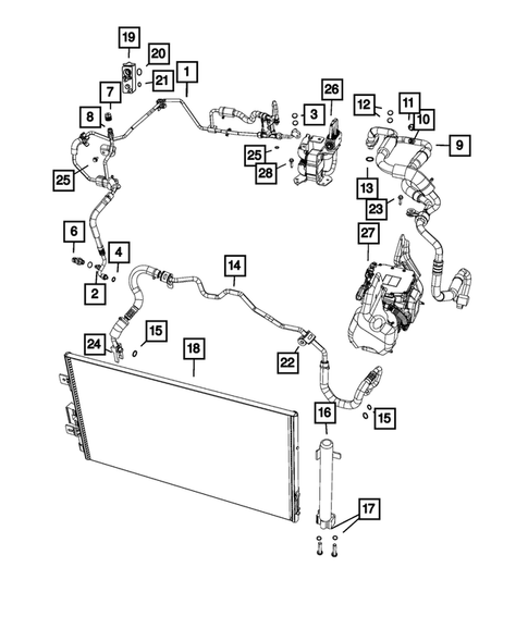 Air Conditioner and Heater Plumbing for 2019 Fiat 500 #2