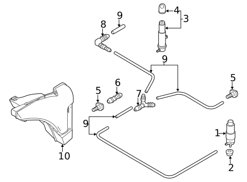 Headlamp Washers/Wipers for 2012 Porsche Boxster #0