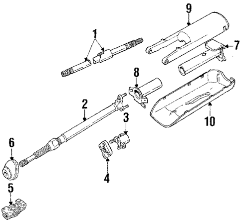 Steering Column & Wheel for 1984 BMW 633CSi #0