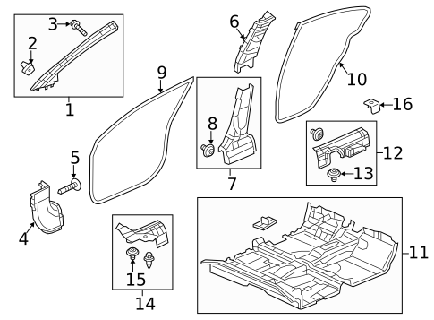 Interior Trim - Pillars for 2015 Honda Civic #0