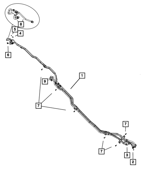 Air Conditioner and Heater Plumbing for 2011 Dodge Grand Caravan #2