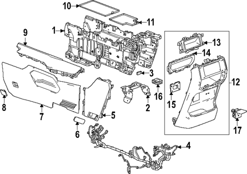 Console for 2024 Chevrolet Silverado EV #0