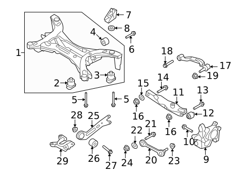 Rear Suspension for 2010 Saab 9-3X #0