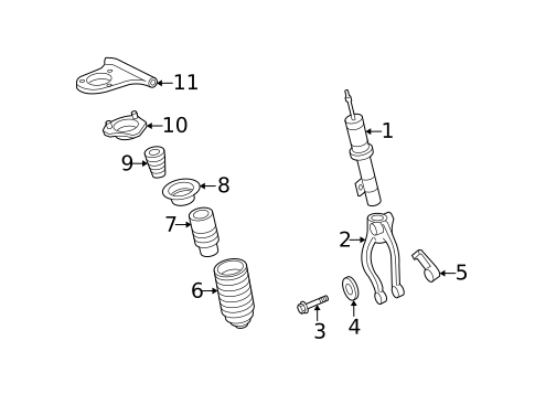 Shocks & Struts for 2008 Mercury Milan #0