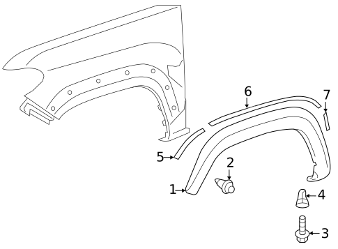 Exterior Trim - Fender for 2020 Toyota Tacoma #0