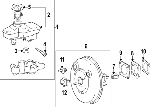 Master Cylinder - Components On Dash Panel for 2024 Toyota Tacoma #2