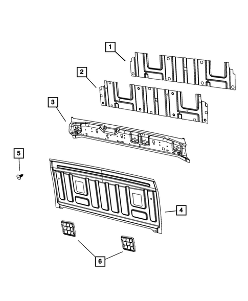 Aperture Panel, Pillar Supports and Cab Back for 2022 Ram 1500 Classic #3