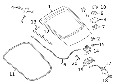 Gate & Hardware for 2016 Porsche Cayman #0