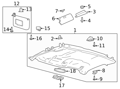 Interior Trim - Cab for 2018 Ford F-350 Super Duty #5