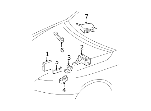 Electrical Components for 2009 Lexus IS F #1