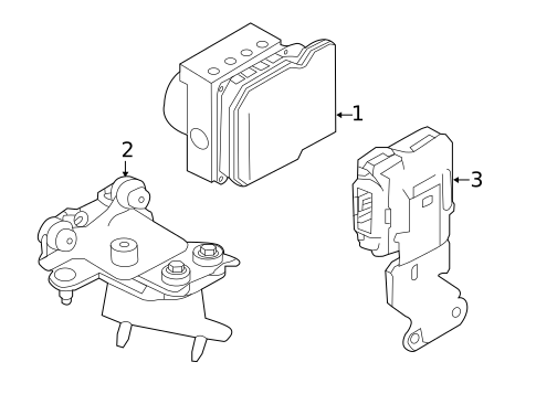 ABS Components for 2019 INFINITI Q50 #0