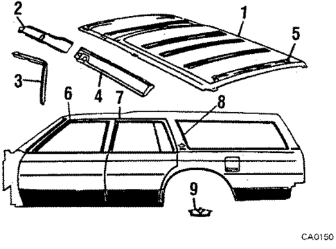 Roof & Components for 1990 Chevrolet Caprice #0