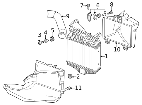 Intercooler for 2020 Audi RS Q8 #1