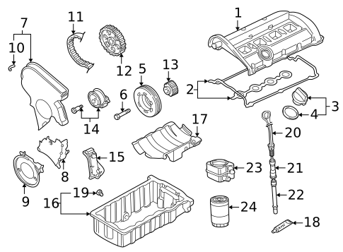 Engine Parts for 2001 Audi TT Quattro #0
