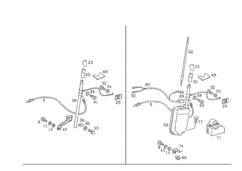 Antenna for 1986 Mercedes-Benz 300E #1