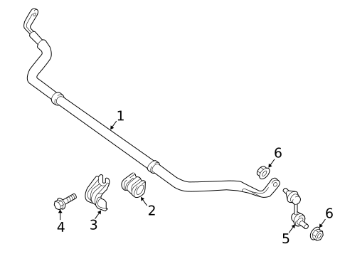 Stabilizer Bar & Components for 2018 Nissan TITAN #1