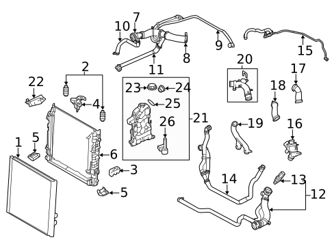 Radiator & Components for 2010 Land Rover Range Rover #0