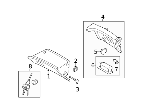 Glove Box for 2011 Hyundai Sonata #0