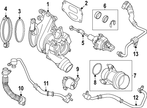 Turbocharger & Components for 2024 BMW 530i xDrive #0
