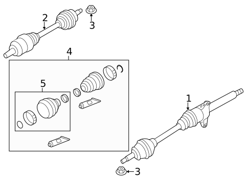 Drive Axles for 2014 Mini Cooper Countryman #0