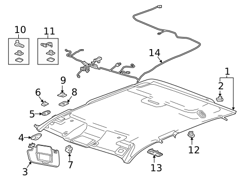 Interior Trim - Cab for 2022 Chevrolet Tahoe #4