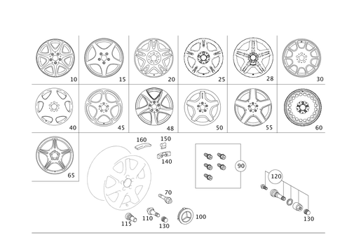 Wheels for 2001 Mercedes-Benz S 55 AMG® #1