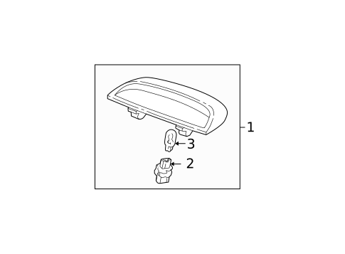 High Mounted Stop Lamp for 2004 Honda Accord #1