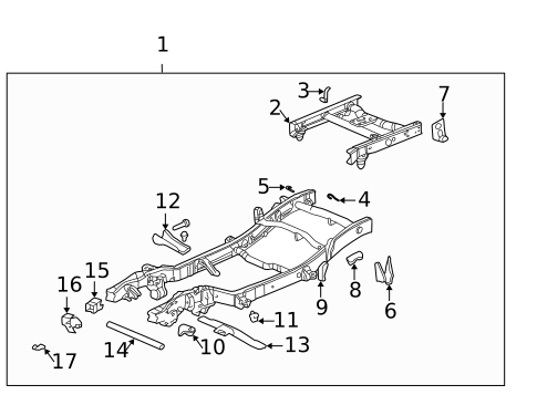Frame & Components for 2004 GMC Sierra 2500 #0